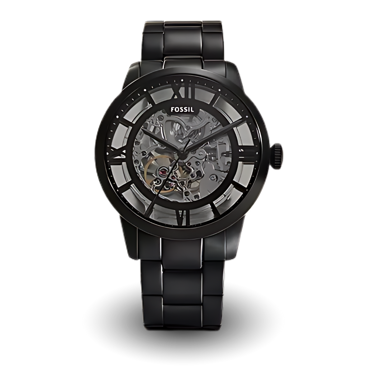 Fossil Townsman Automatic black stainless steel watch, model ME3269